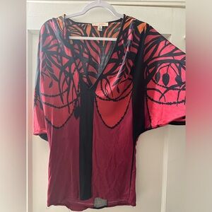 Mara Hoffman silk shirt; Size XS; great for summer and fall!